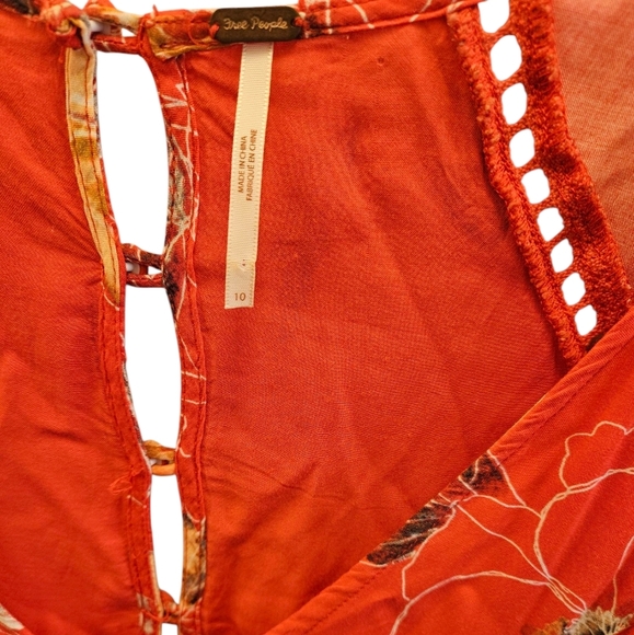 Free People Eyes On You Floral Poppy Mini Dress - Picture 5 of 9
